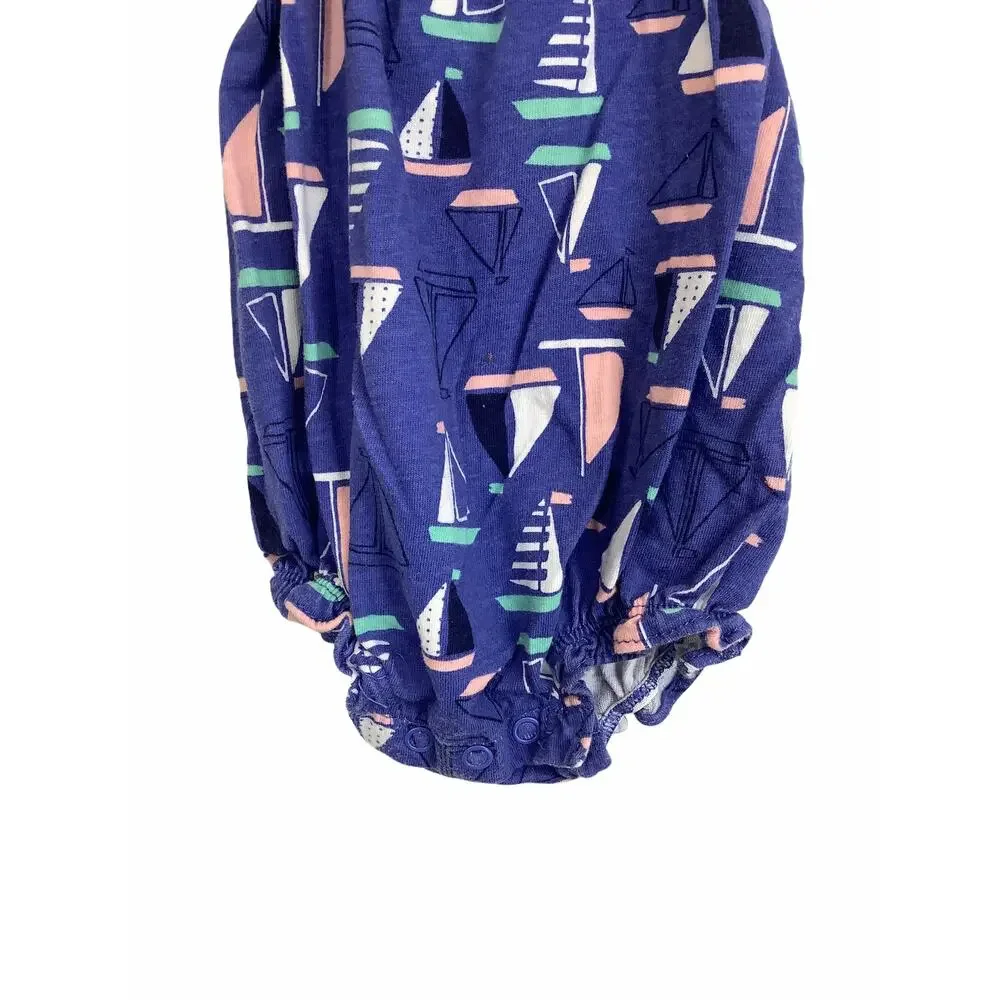Carter’s Blue Boat Print One-Piece Outfit 6 Months